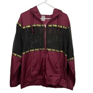 NWT Victoria’s Secret PINK Mesh Windbreaker Jacket